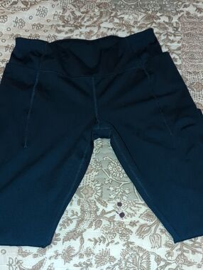 Avia Black High-Waist Bike Shorts